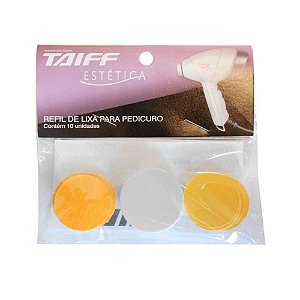 Lixa para Pedicuro Softfeet Taiff 10 Unidades - Amarelo