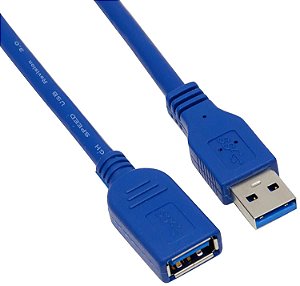 Cabo USB Multilaser 3.0 Macho Fêmea 1,8m WI210 - Azul