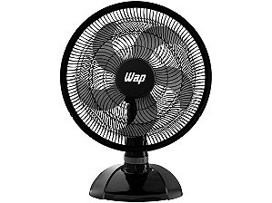 Ventilador de Mesa Wap Rajada Turbo 40cm 3V W130 Preto 127V