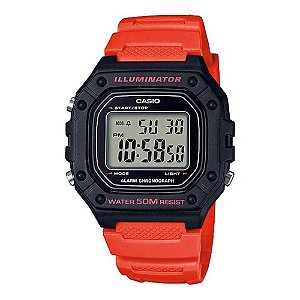 Relógio Masculino Casio Digital W-218H-4BVDF - Vermelho