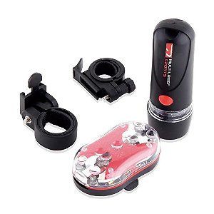 Kit Farol Atrio para Bike a Pilha Resistente a Água - BI006