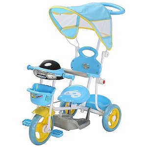 Triciclo Infantil Passeio Importway 2 em 1 BW003A - Azul