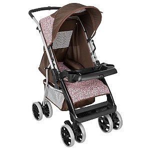 Carrinho de Bebê Tutti Baby Thor Plus 03900115 - Rosa Onça