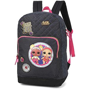 Mochila Lol Luxcel 2 Bolsos MS45815LORV-PT - Preta