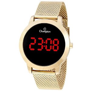 Relógio Feminino Champion Digital Led CH40106H - Dourado