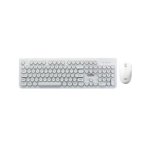 Kit Teclado + Mouse POP TM-410 sem fio OEX - Branco