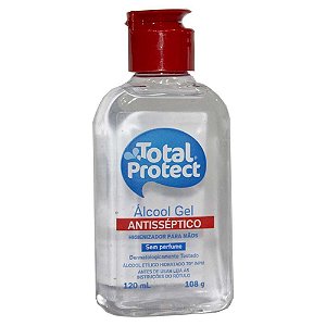 Álcool Gel 70% Higienizador para Mãos Total Protect - 120ml