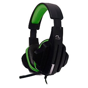 Headset Gamer Multilaser PH123 - Preto/Verde