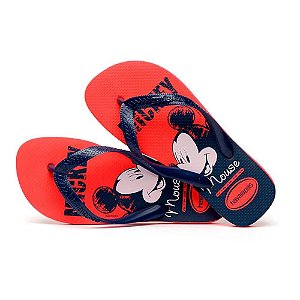 Chinelo Havaianas Top Disney Mickey Mouse Vermelho - 39/40