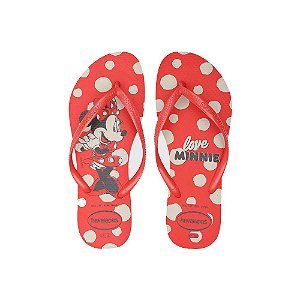 Chinelo Havaianas Slim Disney Vermelho - 39/40