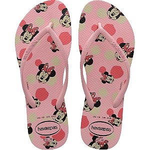 Chinelo Havaianas Slim Disney Rosa - 35/36