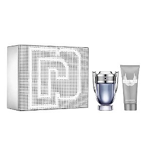 Kit Paco Rabanne Masculino Invictus EDT 100ml + Gel de Banho