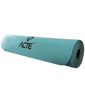 Tapete Yoga Mat Master Acte Azul/Preto - T137-AZ