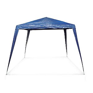 Tenda Importway Gazebo Montável 3,00m Azul - IWGZM-3AZ