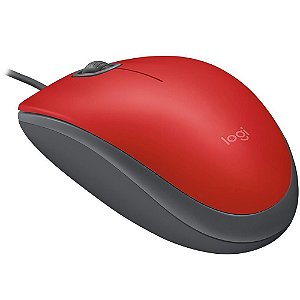 Mouse USB Logitech M110 Silent - Vermelho