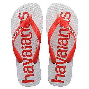 Chinelo Havaianas Top Logomania 2 Vermelho Crush - 37/38