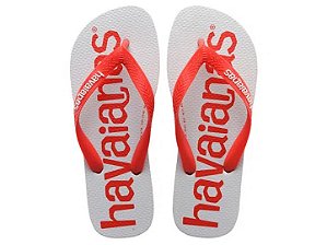 Chinelo Havaianas Top Logomania 2 Vermelho Crush - 39/40