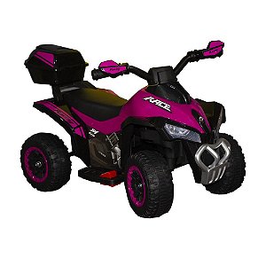 Mini Quadriciclo Elétrico Infantil Brinqway BW-129RS Rosa