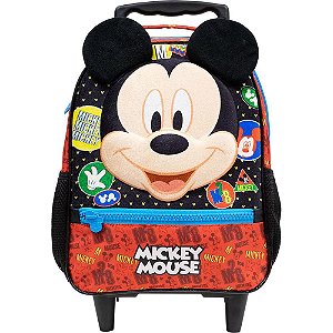 Mochila Escolar de Carrinho Xeryus Mickey Mouse