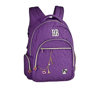 Mochila Escolar Rebecca Bonbon Roxa - RB2086