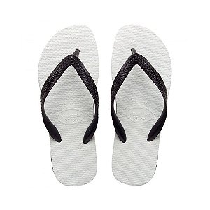 Chinelo Havaianas Tradicional Preto/Branco - 35/36