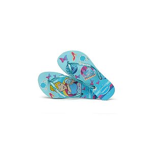 Chinelo Havaianas Kids Slim Princess Azul Céu - 27/28