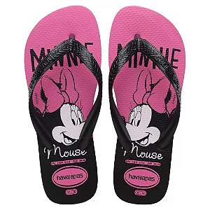 Chinelo Havaianas Top Disney Minnie Mouse Rosa Flux - 27/28