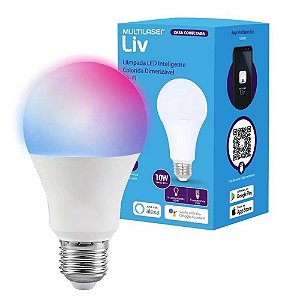 Lâmpada Led Inteligente Multilaser Se224 WiFi Liv Bivolt