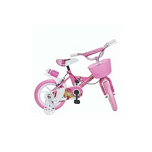 Bicicleta Infantil Bike da Turma Unitoys Aro 14 Rosa
