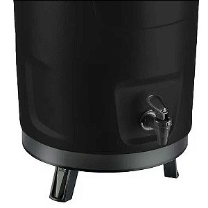 Botijão Térmico Preto 12 Litros Invicta