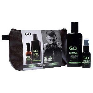 Kit Nécessaire Go Man Shampoo e Óleo Para Barba Tea Tree