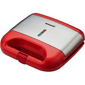 Sanduicheira Grill Amvox AMS 500 750W Vermelho 127V