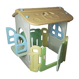 Casinha Infantil Playground Cesta Basquete Importway BW054
