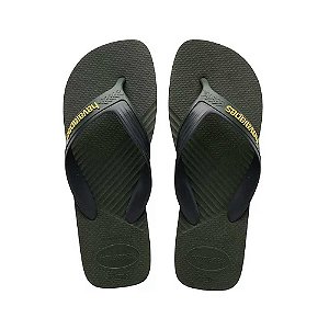 Chinelo Havaianas Dual FC Verde Oliva - 39/40