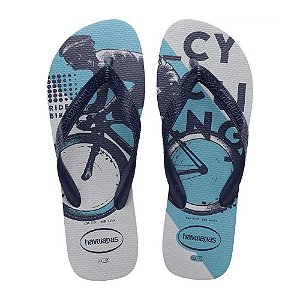 Chinelo Havaianas Top Athletic FC Cinza Gelo - 37/38