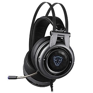 Headset Gamer Motospeed H18 7.1 Surround Cinza LED Azul