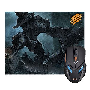 Combo War Oex Mouse e Mousepad 2400DPI MC100