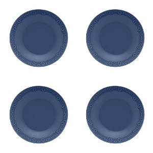 Conjunto 4 Pratos Fundos Oxford Mia Maré