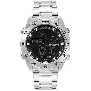 Relógio Masculino Technos Digital BJ3589AA/1K - Prata