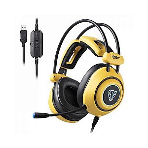 Headset Gamer Motospeed H19 VtoPnet 7.1 USB - Amarelo