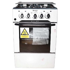 Fogão 4 Bocas Braslar Sirius Plus 10010076 Branco/Preto