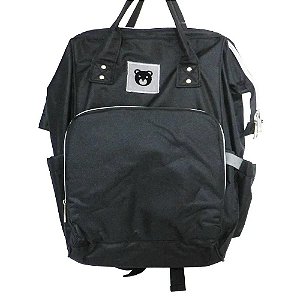 Mochila Maternidade Importway Ursinho IWMMPT - Preto