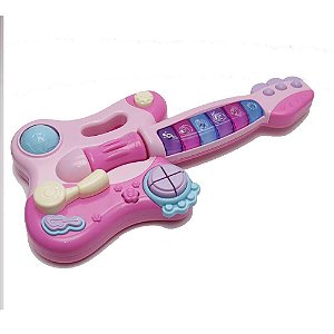 Brinquedo Guitarra Infantil Multikids BR1091 - Rosa