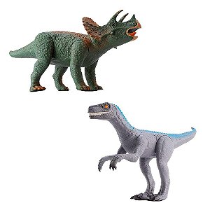 Dino Island Triceratops e Velociraptor Silmar Ref.1565