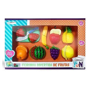Brinquedo Feirinha Divertida de Frutas Multikids BR1112