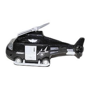 Helicóptero Policial BBR Toys R3143 - Preto
