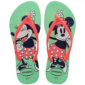 Chinelo Havaianas Slim Disney Verde Jardim - 29/30