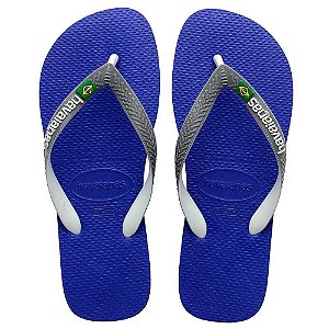 Chinelo Havaianas Top Mix Brasil Azul Naval - 37/38