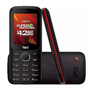 Celular Red Mobile Mega II Bluetooth 2 Chips M010G Vermelho