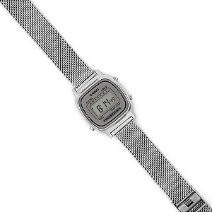 Relógio Feminino Casio Digital LA670WEM-7DF-SC Prata